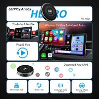 Caja Inteligente Inalámbrica CarPlay con Qualcomm 6225, 8G+128G, 4G, SIM, Actualización OTA, Salida de Video, Adaptador Android Auto para YouTube