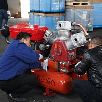 Compresseur d'air diesel Kaishan pour l'exploitation minière, compresseurs d'air diesel portables, pompe à eau diesel haute pression avec perceuse à roche 15 kW