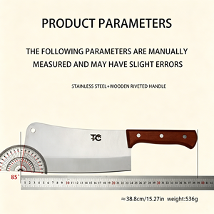 Coltello da Macellaio TC 10 Pollici in Acciaio Inossidabile, Coltello da Cucina Professionale per Mercato, Cucina e <span class=keywords><strong>Macelleria</strong></span> - Product Image 2