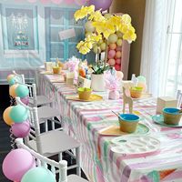 Assiettes à gâteau jetables pour enfants mignons été Popsicles crème glacée thème fête remise des diplômes pâques saint valentin