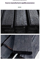 Panel Dinding Kayu Bakar Shou Sugi Ban Premium, Papan Fir Karbonisasi Hitam Modern, Panel Dinding Kayu Bakar Dekoratif