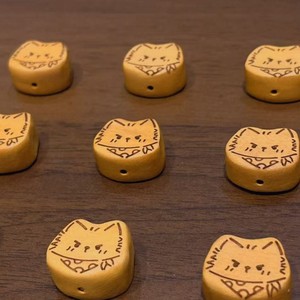 Perles en bois de pêche en forme de chat, 20,2 mm, pour la fabrication de bracelets, accessoires de bijoux DIY - Product Image 5