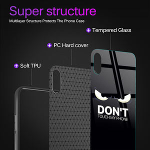 Venta caliente Dont Touch My Phone Design Funda de teléfono para Iphone 12 Cubierta de vidrio templado personalizable para Iphone 13 Pro <span class=keywords><strong>Max</strong></span> - Product Image 4