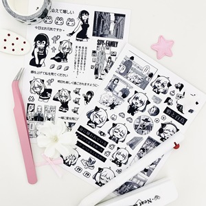Vente flash : 20 designs, 8 autocollants par lot, feuille d'autocollants Anime Satoru Gojo, noir et blanc, autocollants imprimés <span class=keywords><strong>manga</strong></span> pour collection de fans - Product Image 4