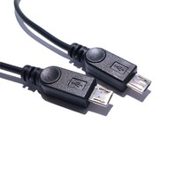 Cable adaptador micro USB hembra a 2x macho |   33 cm |   Divisor de Carga Rápida 3A para Teléfonos, Tabletas, Impresoras y Computadoras
