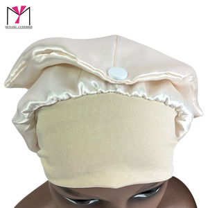 Bandeau unisexe en satin avec bouton, de haute qualité, logo personnalisé imprimé, uni, pour adultes, pour le sport, la plage, les fêtes, usage quotidien - Product Image 6