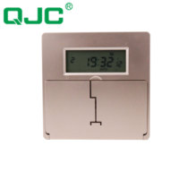 Sakelar Timer Digital Dinding Tipe 86 AC220V 10A 7 Hari, Sakelar Waktu Panel yang Dapat Diprogram untuk Papan Tanda Pencahayaan Rumah