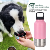 Bouteille d'eau de voyage pour animaux de compagnie, écologique, portable, solide, isolée sous vide, étanche, grande capacité 32oz, à double paroi