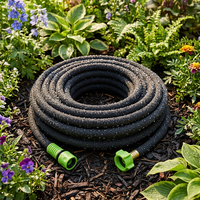 Tuyau d'arrosage en caoutchouc robuste, poreux, anti-colmatage, durable et flexible pour l'irrigation goutte à goutte des fondations de jardin