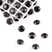 Piedras de Cristal Redondas con Forma de Flor, Piedras Decorativas K9 con Punta Trasera, Cuentas Sueltas de Cristal para Manualidades