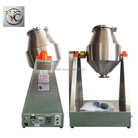 Mélangeur conique de laboratoire FKJX en acier inoxydable 304 avec moteur pour le mélange de poudres alimentaires et chimiques, idéal pour les ateliers