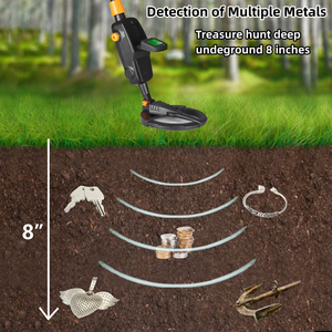 MD-1008 스마트 핸드헬드 금속 탐지기 해변 장난감 탐색용 코일 골드 어린이 활동 선물 저렴한 가격 - Product Image 3