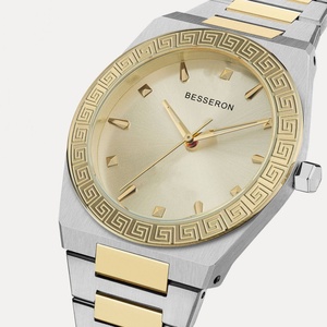 Reloj de Pulsera de Acero Inoxidable con Bisel Grabado con Logotipo, Relojes Únicos para Mujer, Movimiento Japonés, Resistente al Agua - Product Image 2