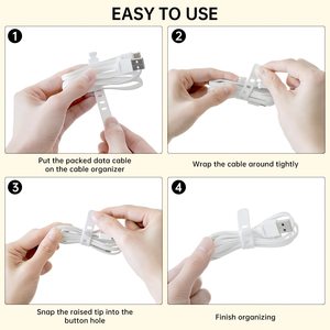 Desktop Data Cable Storage Box Mobile Phone Charger Charging Sorting Cellular Power Cord Winding Wire - Product Image 2
