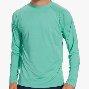 10 options de couleurs, protection intégrale UPF 50+, chemise pour le surf, polyester OEM, séchage rapide, rashguard pour homme avec logo personnalisé disponible - Product Image 6