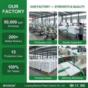 Baohua Sacca Jumbo in PP di Alta Qualità da 1 Tonnellata (1000 kg), Traspirante, Stabilizzata ai Raggi UV, con Fattore di Sicurezza 5:1, per Fiocchi di PET e <span class=keywords><strong>Pellet</strong></span> di Legno - Product Image 6