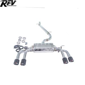 ท่อไอเสียแบบ Catback ยี่ห้อ REV สำหรับ Golf <span class=keywords><strong>7R</strong></span> 7.5R <span class=keywords><strong>Audi</strong></span> S3 Seat Cupra Ateca พร้อมระบบวาล์วไฟฟ้า ผลิตจากสแตนเลสขัดเงา - Product Image 1