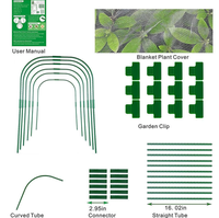Supports de plantes en fibre de verre HDPE imperméables, anti-rouille, de différentes tailles, personnalisables, pour tunnel de jardin, MQ 1 an de plantation