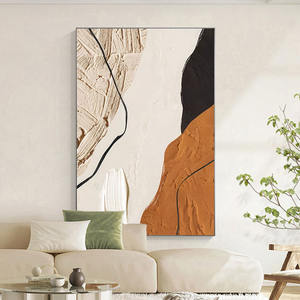 لوحة زيتية مرسومة يدويًا لغرفة المعيشة من موفي، لوحة حائط عصرية مطبوعة بالأشعة فوق البنفسجية بـ 6 ألوان، لوحة راقية لخلفية الأريكة - Product Image 3