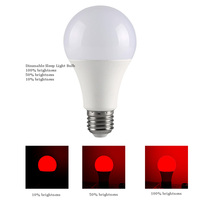 Ampoule LED rouge à intensité variable, fabricant chinois, E27/E14/GU10, OEM/ODM, 220-240V, CE/RoHS