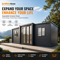 Maisons préfabriquées de luxe extensibles sur mesure, design modulaire durable, assemblage rapide, résistantes aux intempéries, hôtel, bureau