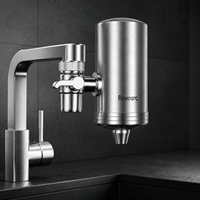 Keran Pemurni Air Revesrc 304 Stainless Steel dengan Karbon Aktif & Keramik, Laju Alir 2L/mnt, Ramah Lingkungan untuk Penggunaan Dapur Rumah Tangga