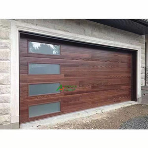 Porte de <span class=keywords><strong>garage</strong></span> sectionnelle américaine automatique avec polymère à ouverture latérale électrique moderne en acier galvanisé <span class=keywords><strong>Moto</strong></span> plus de 5 ans BRD - Product Image 1