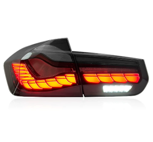 Feux arrière LED clairs de style GTS pour Série 3 F30/F35 2012-2018, feux de freinage et de direction à effet écailles de dragon - Product Image 1