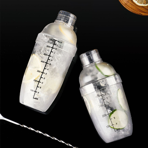 Fábrica de Criação Atacado Estilo Quente Coqueteleira de Plástico Transparente com Escala 500ml 700ml 1000ml Misturador de Bebidas Ferramentas de Bar - Product Image 2