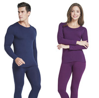 Ensemble thermique léger, fin et respirant pour homme, haut et bas, tissu polyester + élasthanne, évacuation de l'humidité, antibactérien, écologique