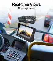 Système MDVR IA 8 canaux 7 pouces avec ADAS DSM BSD 360 °   Caméra de vision panoramique 3D, écran IPS, moniteur DVR pour camion, bus, camion lourd