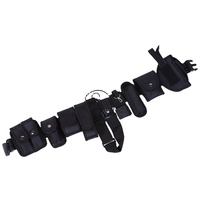 Ceinture tactique modulaire 10 en 1 en nylon 1680D avec boucle à dégagement rapide en plastique pour agent de sécurité