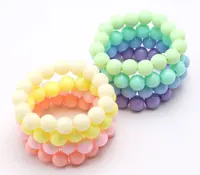 Baby Solid Acryl Plastic Kralen Armbanden Voor Sieraden Maken Kinderen Candy Kleur Kralen Armbanden Kids Kralen Armbanden Geschenken
