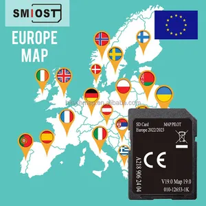 Карта автомобиля SMIOST для навигации и для Garmin GPS W205 Navi SD Navig CID Card для Mercedes A218 V19