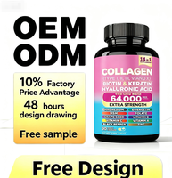 Complément multi-collagène en capsules, 90 unités, avec biotine, vitamines, zinc et MSM pour la beauté et le bien-être des femmes - Soutien cérébral, cardiaque et osseux, 2 prises quotidiennes