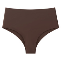 Culottes sans couture taille moyenne en coton, séchage rapide, respirantes, effet push-up, effet seconde peau, en nylon multicolore, du S au XL