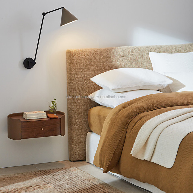 Minimalist Wall-mounted Nightstand Floating Bedside Table for Living Room Cabinets