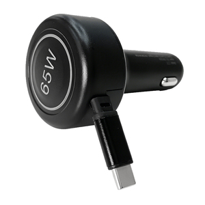 ที่ชาร์จในรถยนต์แบบพับเก็บได้ 65W รองรับการชาร์จเร็ว PD 4 in 1 พร้อมหน้าจอแสดงแรงดันไฟฟ้าแบบ LED สำหรับ MacBook iPhone 17 16 - Product Image 1