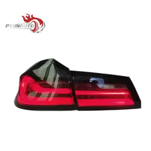 Couvercle de feu arrière Fumig Flash Led noir Knight rider Lights G30 /G38 2018-2020 pièces de feu arrière pour BMW