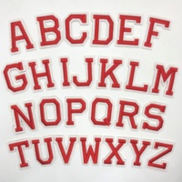 Patchs thermocollants personnalisés en feutre, lettres 3D brodées, alphabet, cœurs écologiques, pour chapeaux, décorations de vêtements, logos à coudre - Vente en gros
