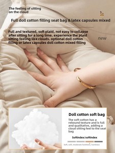 Cadeira de Balanço Moderna Estilo Nórdico com Design Confortável, Pode Ser Usada para Dormir, Material de Ferro para Sala de Estar, Quarto e Varanda - Product Image 3