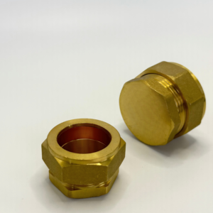 水系统用高压黄铜六角压缩28毫米35毫米42毫米管件端盖塞 - Product Image 6