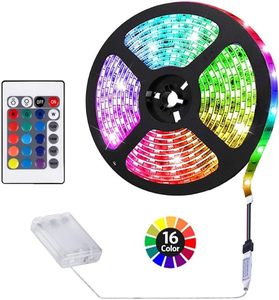 <span class=keywords><strong>Tira</strong></span> de luces <span class=keywords><strong>LED</strong></span> inteligentes para interiores DIY para habitación, decoración del hogar 5050, <span class=keywords><strong>tira</strong></span> de <span class=keywords><strong>luz</strong></span> <span class=keywords><strong>Led</strong></span> RGB Flexible con baterí<span class=keywords><strong>a</strong></span> regulable - Product Image 1