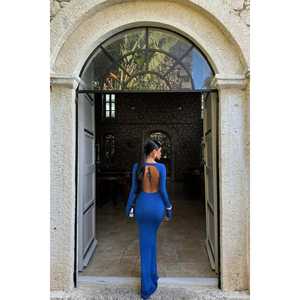 Robe de soirée longue sans dos Saks Doss - Product Image 3