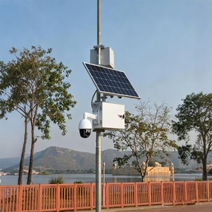 Système <span class=keywords><strong>de</strong></span> caméra CCTV solaire 200W 4MP 4K avec IA, panneau rotatif 200W, solution d'alimentation CCTV complète - Product Image 5