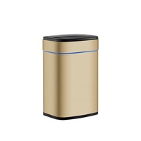 Poubelle de corbeille à capteur infrarouge, corbeille carrée intelligente, Design moderne, nouveau modèle 2020