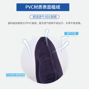 Anti-Bedsore Inflatable Seat <b>Cushion</b> Square With Holes For Wheelchair And Home Use Red Black Color Options - Product Image 3