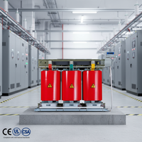 Transformateur de puissance sec MingZheng SCB14 à bonne dissipation thermique, 200 kVA, extérieur, 10 kV 400 V, en résine époxy coulée