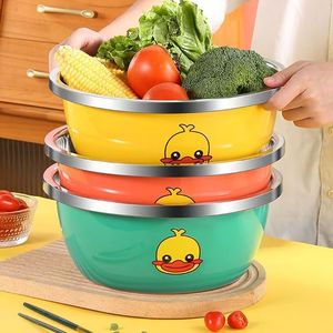 ชุดอ่างล้างจานสแตนเลส 20 ซม. อเนกประสงค์ พร้อมดีไซน์รูปเป็ด สำหรับเตรียมสลัด - Product Image 1