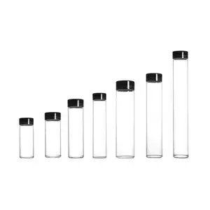 Wholesale Empty Glass Packaging Tube Vial 5ml 10ml 15ml 20ml 25ml Clear Glass Vials With Aluminum Screw Cap
